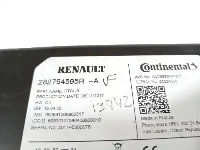 Автозапчастина б/у електронний модуль для renault megane iv fastback (b9a/m/n_) 1.5 dci 110 (b9a3) посилання на oem iam 282754595r  