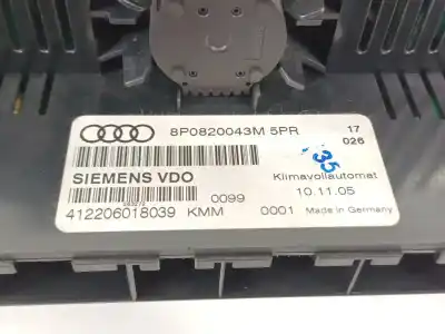 Автозапчастина б/у клімат-контроль для audi a3 (8p) 2.0 tdi ambiente посилання на oem iam 8p0820043m  