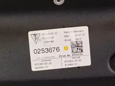 Second-hand car spare part driver left window regulator for porsche panamera diesel oem iam references 97053720100  