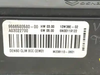 Автозапчастина б/у блок управління опаленням для citroen c4 picasso avatar посилання на oem iam 9666580580  