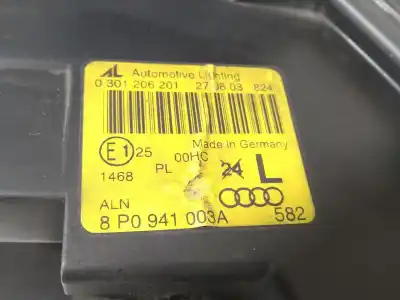 Second-hand car spare part left headlight for audi a3 (8p1) 2.0 tdi 16v oem iam references 8p0941003a  