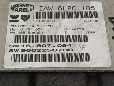 Автозапчастина б/у ебу контролер двигуна для peugeot 207/207+ (wa_, wc_) 1.4 16v посилання на oem iam 9662258780 16807054 