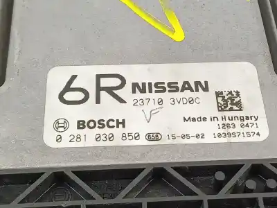 Tweedehands auto-onderdeel ecu motorcontroller voor nissan note (e12) 1.5 dci oem iam-referenties 237103v0c 0281030850 