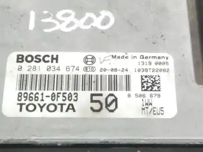 Автозапчастина б/у ебу контролер двигуна для toyota verso (_r2_) 1.6 d4-d (war20_) посилання на oem iam 896610f503 0281034674 