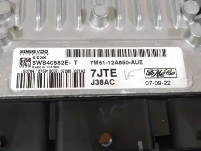 Second-hand car spare part ecu engine control for ford c-max (cb3) ghia oem iam references 7m5112a650aue sid206 5ws40582et