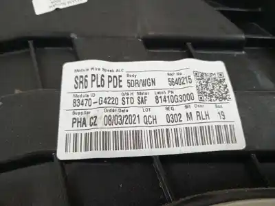 Second-hand car spare part rear left window regulator for hyundai i30 (pde, pd, pden) 2.0 n oem iam references 9360000100  83470g4220