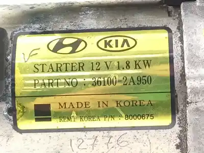 Peça sobressalente para automóvel em segunda mão motor de arranque por hyundai tucson essence bluedrive 2wd referências oem iam 361002a950  