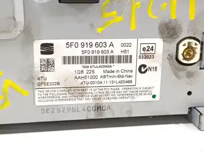 Peça sobressalente para automóvel em segunda mão módulo / sistema de navegação gps por seat leon (5f1) cupra 280 referências oem iam 5f0919603a  
