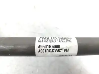 Автозапчастина б/у передня права трансмісія для kia picanto 1.0 cat посилання на oem iam 49501g6000 a001rxj7w571vm 