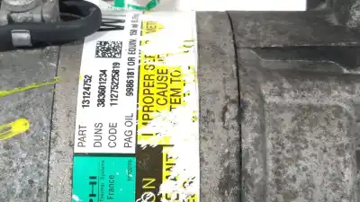 Pezzo di ricambio per auto di seconda mano compressore aria condizionata per opel astra gtc cosmo riferimenti oem iam 13124752  
