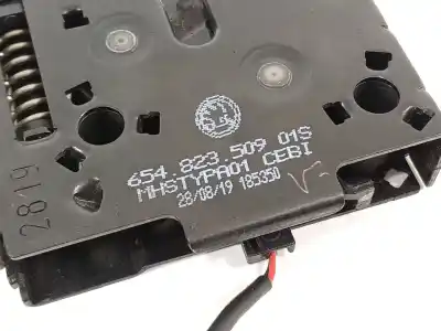 Second-hand car spare part bonnet lock for skoda scala (nw1) 1.6 tdi oem iam references 654823509  
