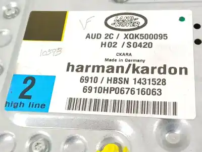 Автозапчастина б/у антенний підсилювач для land rover range rover sport 2.7 td v6 cat посилання на oem iam xqk500095  