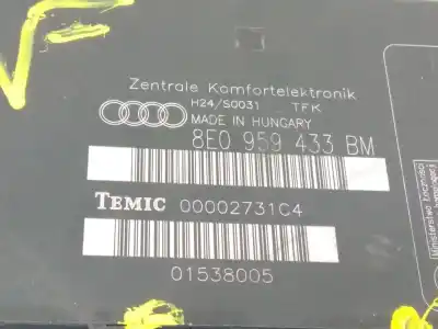 Автозапчастина б/у електронний модуль для audi a4 avant (8e) 2.0 tdi посилання на oem iam 8e0959433bm  