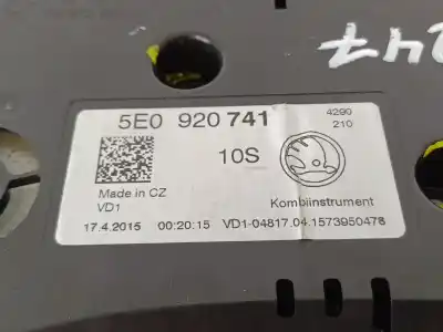 Автозапчастина б/у панель інструментів для skoda octavia iii combi (5e5, 5e6) 1.6 tdi посилання на oem iam 5e0920741  