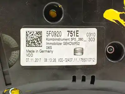 Автозапчастина б/у панель інструментів для seat leon st (5f8) x-perience 4drive посилання на oem iam 5f0920751e  