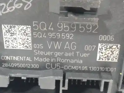Автозапчастина б/у модуль комфорт для seat leon (5f1) 2.0 tdi посилання на oem iam 5q4959592  