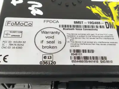 Second-hand car spare part electronic module for ford fiesta vi (cb1, ccn) 1.4 tdci oem iam references 8m5t19g488dm  