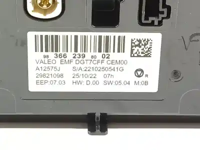Second-hand car spare part multifunction display for peugeot 208 ii (ub_, up_, uw_, uj_) 1.2 puretech 100 oem iam references 9836623980  