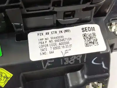 Автозапчастина б/у аераційна решіта для peugeot 208 ii (ub_, up_, uw_, uj_) 1.2 puretech 100 посилання на oem iam 92440039 9823457080 9823457180