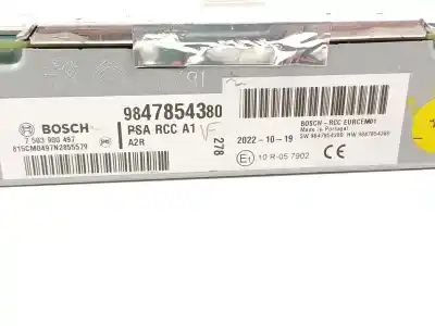 Автозапчастина б/у gps навігаційна система для peugeot 208 ii (ub_, up_, uw_, uj_) 1.2 puretech 100 посилання на oem iam 9847854380  