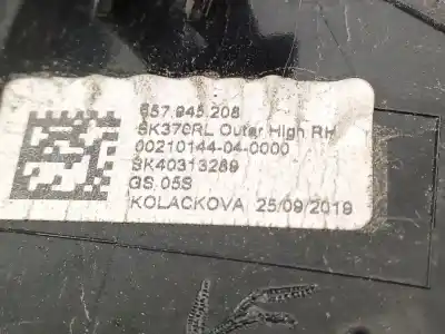 Автозапчасти б/у правый задний фонарь за skoda scala (nw1) 1.6 tdi ссылки oem iam 657945208  