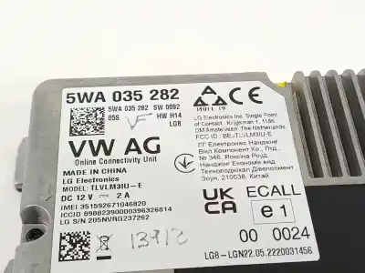 Автозапчасти б/у электронный модуль за skoda scala (nw1) 1.6 tdi ссылки oem iam 5wa035282  