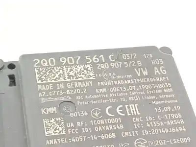 Автозапчасти б/у электронный модуль за skoda scala (nw1) 1.6 tdi ссылки oem iam 2q0907561c 2q0907572b 