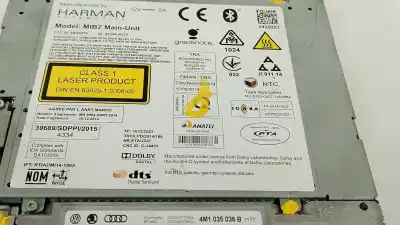 Second-hand car spare part gps navigation system for audi q7 (4mb, 4mg) 3.0 tdi quattro oem iam references 4m1035036b  