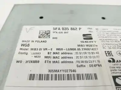 Автозапчасти б/у gps-навигационная система за cupra leon (kl1) 1.5 etsi ссылки oem iam 5fa035862p  
