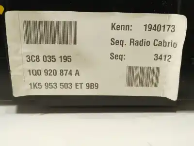 Автозапчасти б/у приборная доска за vw eos (1f7, 1f8) 2.0 tdi 16v ссылки oem iam 1q0920874a  1k5953503et