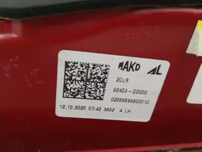 Автозапчастина б/у лівий задній ліхар в дверях для hyundai i20 iii (bc3, bi3) 1.2 посилання на oem iam 92403q0000  