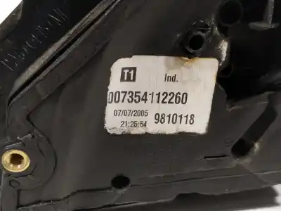 Peça sobressalente para automóvel em segunda mão espelho retrovisor direito por lancia ypsilon (101) 1.3 16v multijet argento referências oem iam 7354112260  