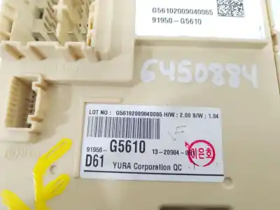 Second-hand car spare part fuse box unit for kia niro (de) 1.6 gdi hybrid oem iam references 91950g5610 g56102009040065 