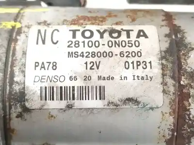 Pezzo di ricambio per auto di seconda mano motorino di avviamento per toyota auris (_e15_) 1.4 d-4d (nde150_) riferimenti oem iam 281000n050 ms4280006200 