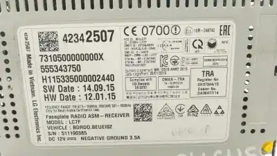 Second-hand car spare part audio system / radio cd for opel adam unlimited ecoflex oem iam references 42342507 555343750 