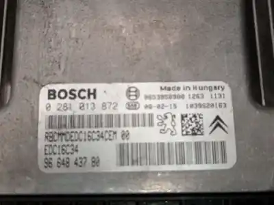 Автозапчасти б/у блок управления двигателем за citroen c4 picasso i monospace (ud_) 1.6 hdi ссылки oem iam 9664843780 0281013872 edc16c34