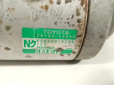 Peça sobressalente para automóvel em segunda mão motor de arranque por toyota corolla (_e12_) 1.4 d (nde120_) referências oem iam 2810033080 4280002730 