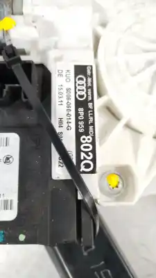 Second-hand car spare part passenger side right window regulator for audi a3 (8p) 1.6 tdi attraction oem iam references 8p0959802q  