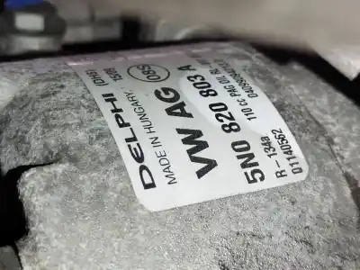 Peça sobressalente para automóvel em segunda mão compressor de ar condicionado a/a a/c por vw eos (1f7, 1f8) 2.0 tdi 16v referências oem iam 5n0820803a  