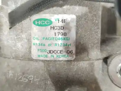 Second-hand car spare part air conditioning compressor for kia cee´d spirit oem iam references 97643a5900 f500jdcce06 