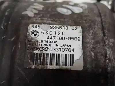 Peça sobressalente para automóvel em segunda mão compressor de ar condicionado a/a a/c por bmw 3 (e90) 320 d referências oem iam 64526935613 4471809592 03g10764