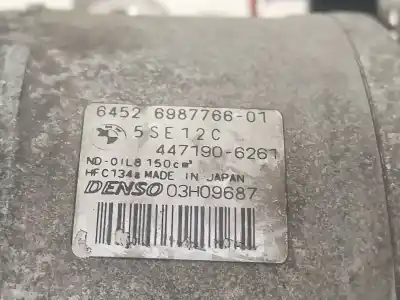 Second-hand car spare part air conditioning compressor for bmw 3 touring (e91) 320 d oem iam references 64526987766 5se12c 4471906261