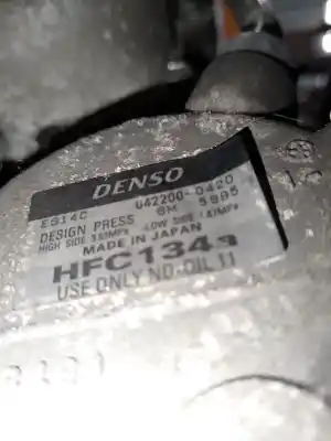 Pezzo di ricambio per auto di seconda mano compressore aria condizionata per toyota auris (_e15_) 1.8 hybrid (zwe150_) riferimenti oem iam 0422000420  