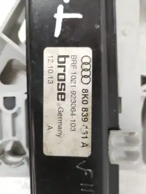 Second-hand car spare part rear left window regulator for audi a4 b8 avant (8k5) 2.0 tdi oem iam references 8k0839461a 8k0959811a 