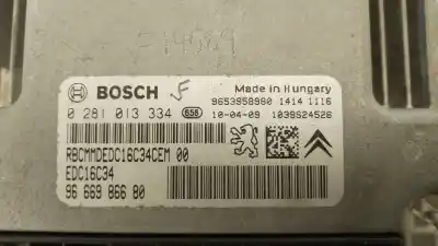 Second-hand car spare part ecu engine control for citroen c4 picasso i monospace (ud_) 1.6 hdi oem iam references 9666986680 0281013334 9653958980