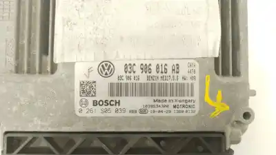 Автозапчасти б/у блок управления двигателем за volkswagen eos (1f7, 1f8) 1.4 tsi ссылки oem iam 03c906016ab 0261s05039 03c906016