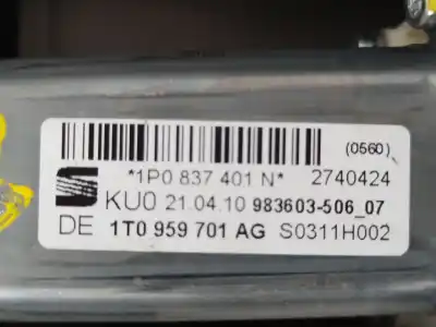 Pezzo di ricambio per auto di seconda mano alzacristalli anteriore sinistro per seat leon (1p1) reference riferimenti oem iam 1p0837401s 1t0959701ag 3c0959793a
