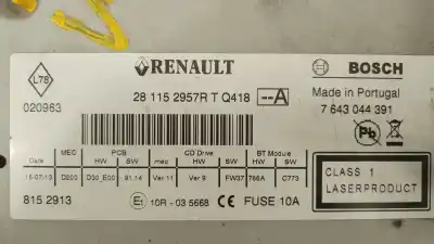 Автозапчасти б/у аудиосистема / радио cd за renault master iii furgón (fv) 2.3 dci 145 fwd (fv0e, fv0f, fv0h, fv02, fv0m, fv0s,... ссылки oem iam 281152957r  
