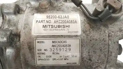 Pezzo di ricambio per auto di seconda mano compressore aria condizionata per suzuki swift iii (mz, ez) 1.3 (rs 413) riferimenti oem iam 9520062ja0 msc60cas akc200a083a