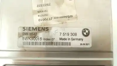 Second-hand car spare part ecu engine control for bmw 3 coupé (e46) 330 ci oem iam references 7519308 5wk90015 7522322